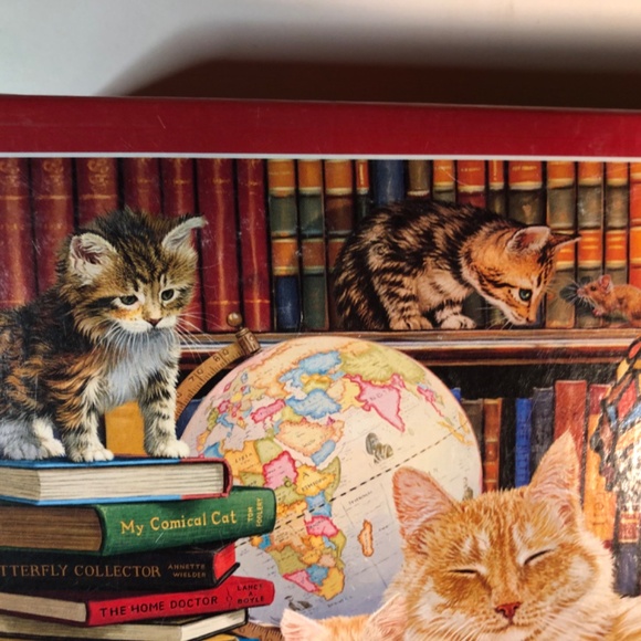 Academic Cats" 750-piece jigsaw puzzle by Buffalo Games - Picture 2 of 8